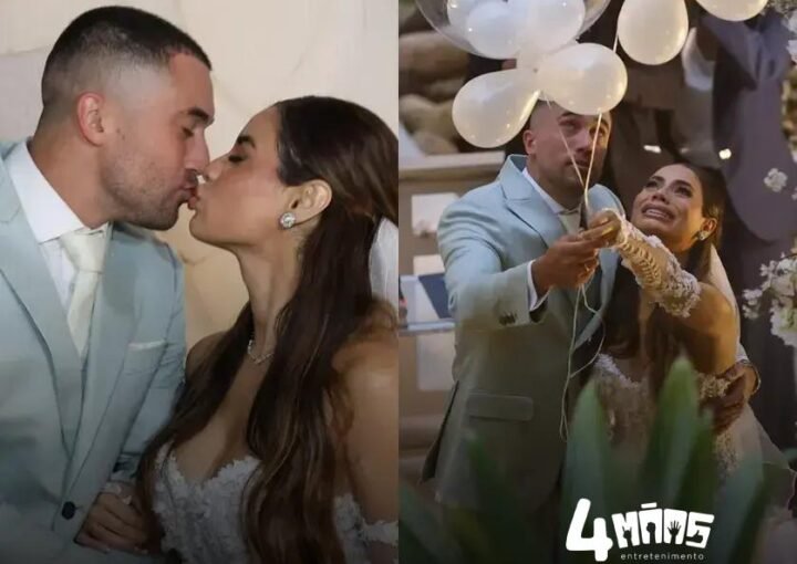 Lexa e Ricardo Vianna se casam no Rio com homenagem à filha Sofia