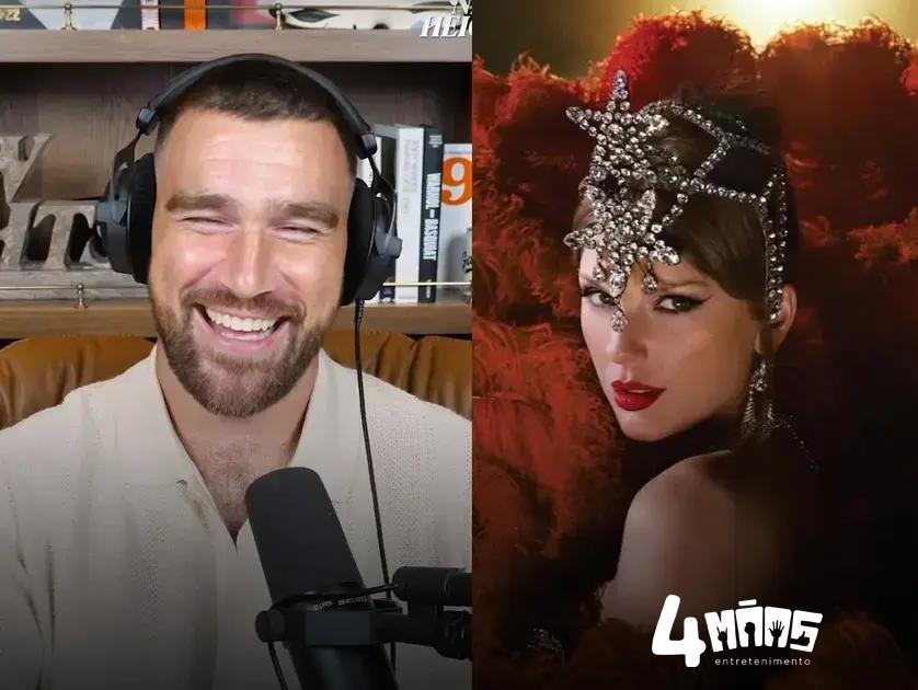 Travis Kelce comenta 'Wood' de Taylor Swift e celebra sucesso do álbum