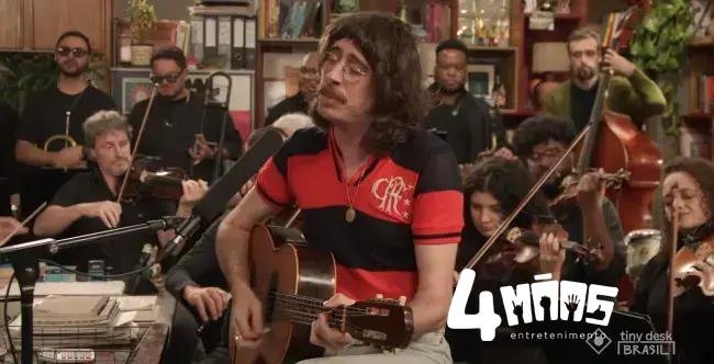 Tim Bernardes leva orquestra de 17 músicos ao Tiny Desk Brasil