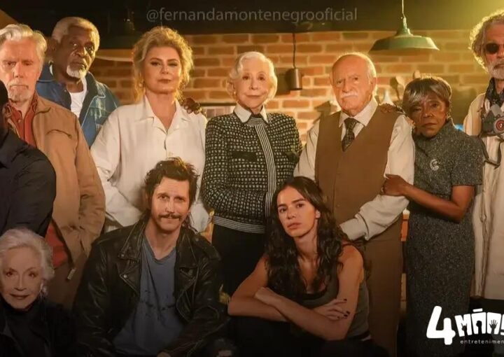 Fernanda Montenegro divulga foto com elenco completo de Velhos Bandidos