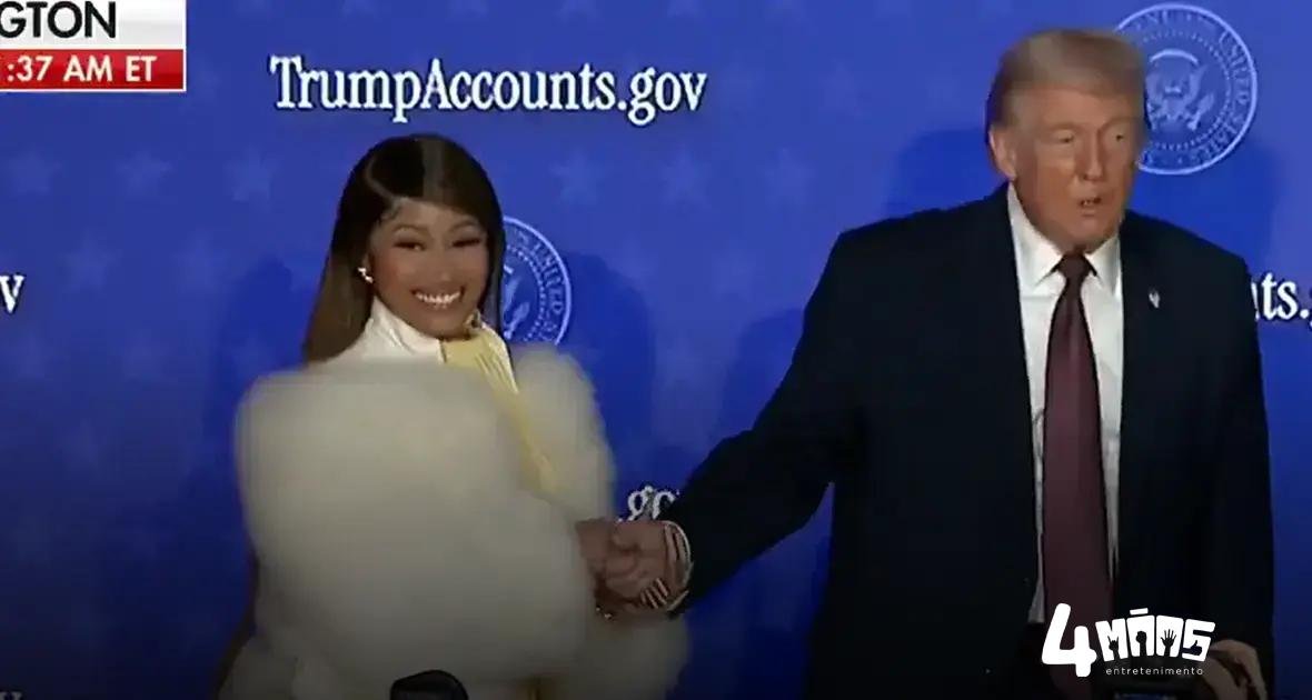 Nicki Minaj diz ser 'a fã número um' de Donald Trump em evento
