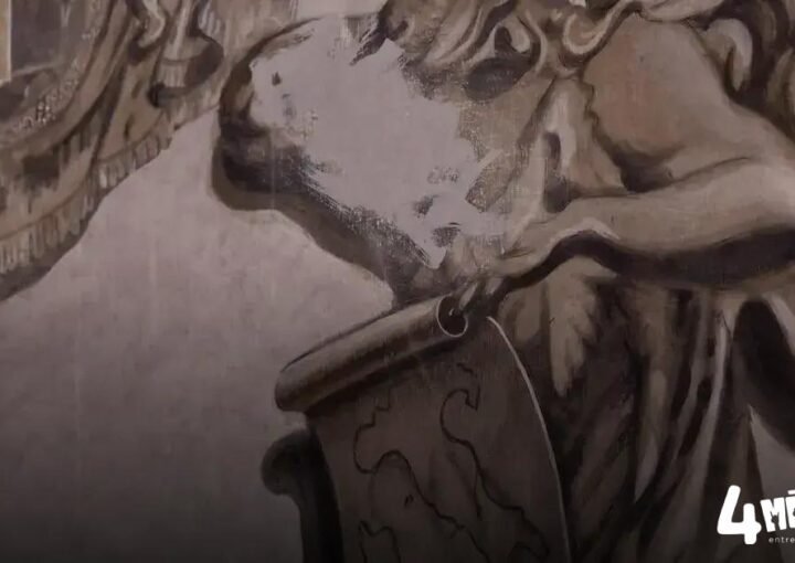 Anjo com rosto de Giorgia Meloni é apagado em igreja de Roma por ordem do pároco