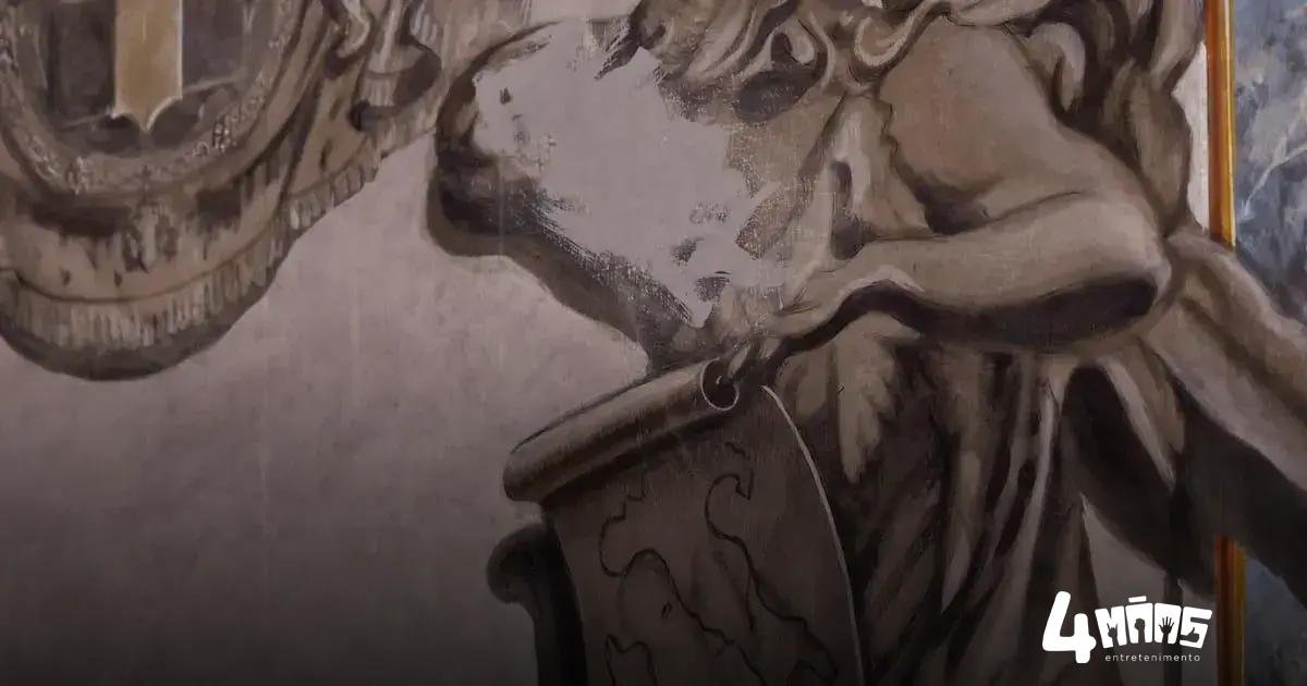 Anjo com rosto de Giorgia Meloni é apagado em igreja de Roma por ordem do pároco