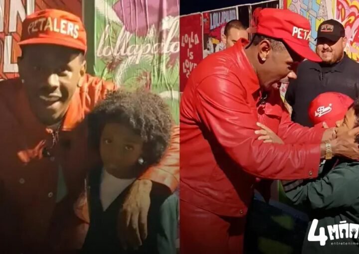 Tyler, The Creator encontra minifã com look 'CHROMAKOPIA' no Lollapalooza