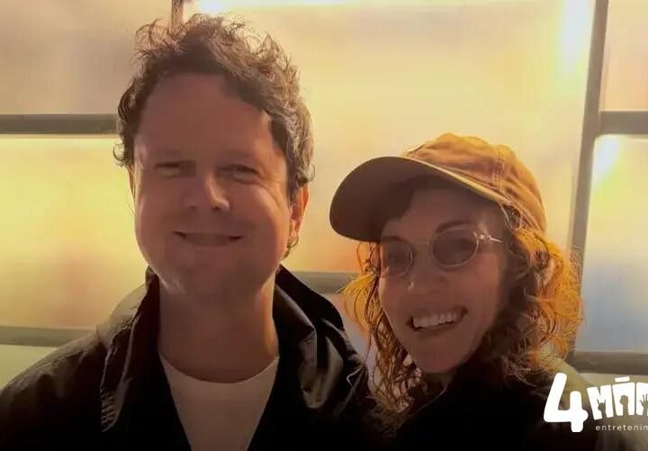 Selton Mello e Britt Lower nos bastidores do filme 'Zero K' — nova parceria