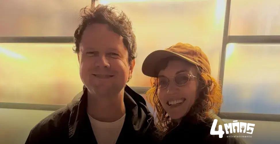 Selton Mello e Britt Lower nos bastidores do filme 'Zero K' — nova parceria