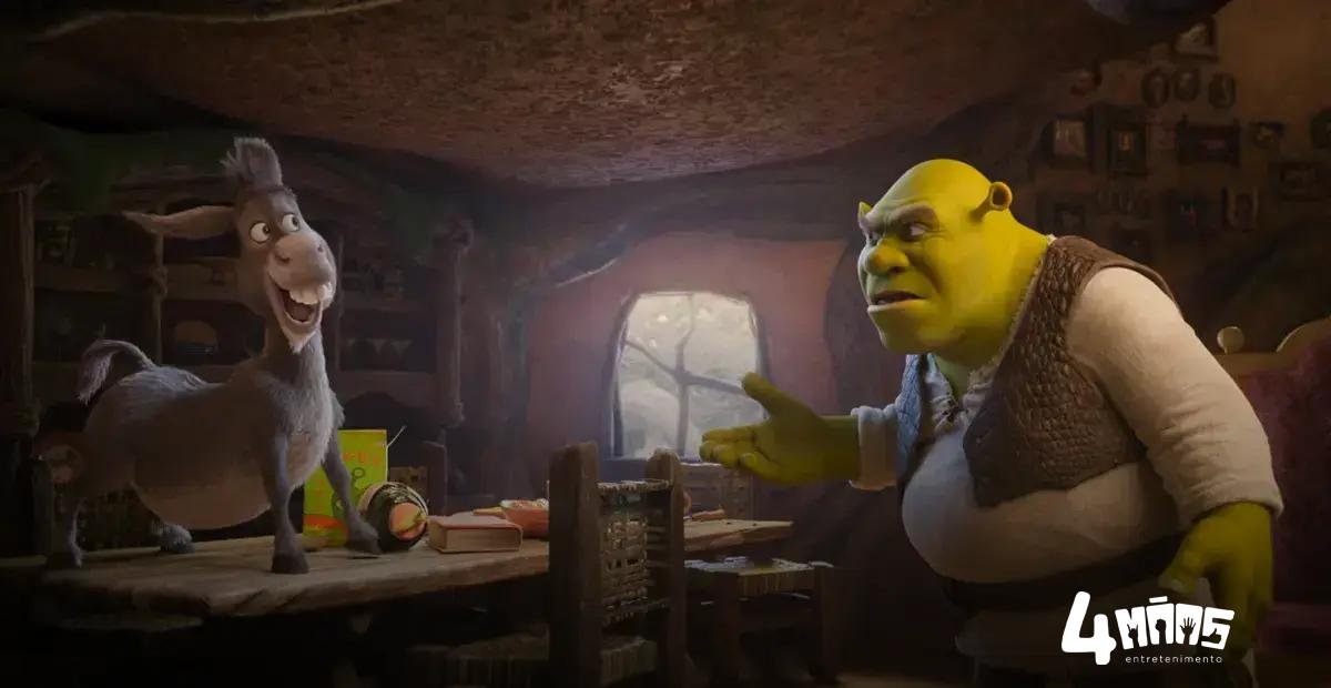Shrek 5: Shrek e Burro voltam em teaser com novo elenco e estreia em 2027