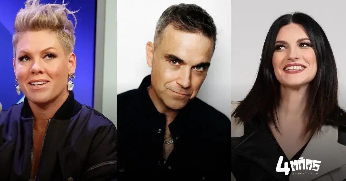 Pink, Robbie Williams e Laura Pausini são cotados para a final da Copa