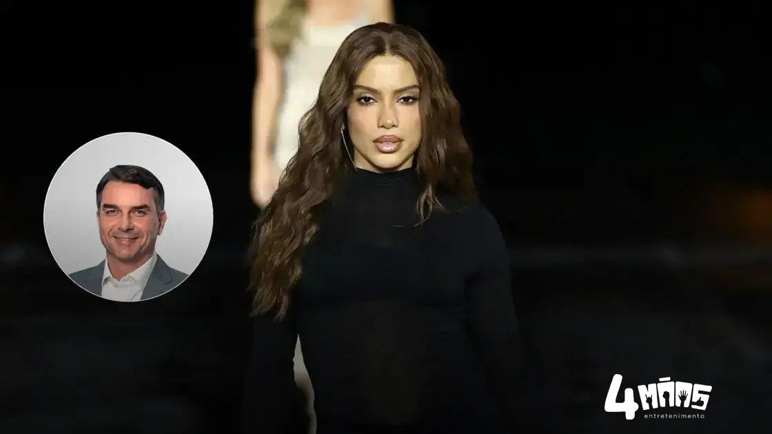 Anitta debocha de Flávio Bolsonaro após carta em que ele se declara presidente